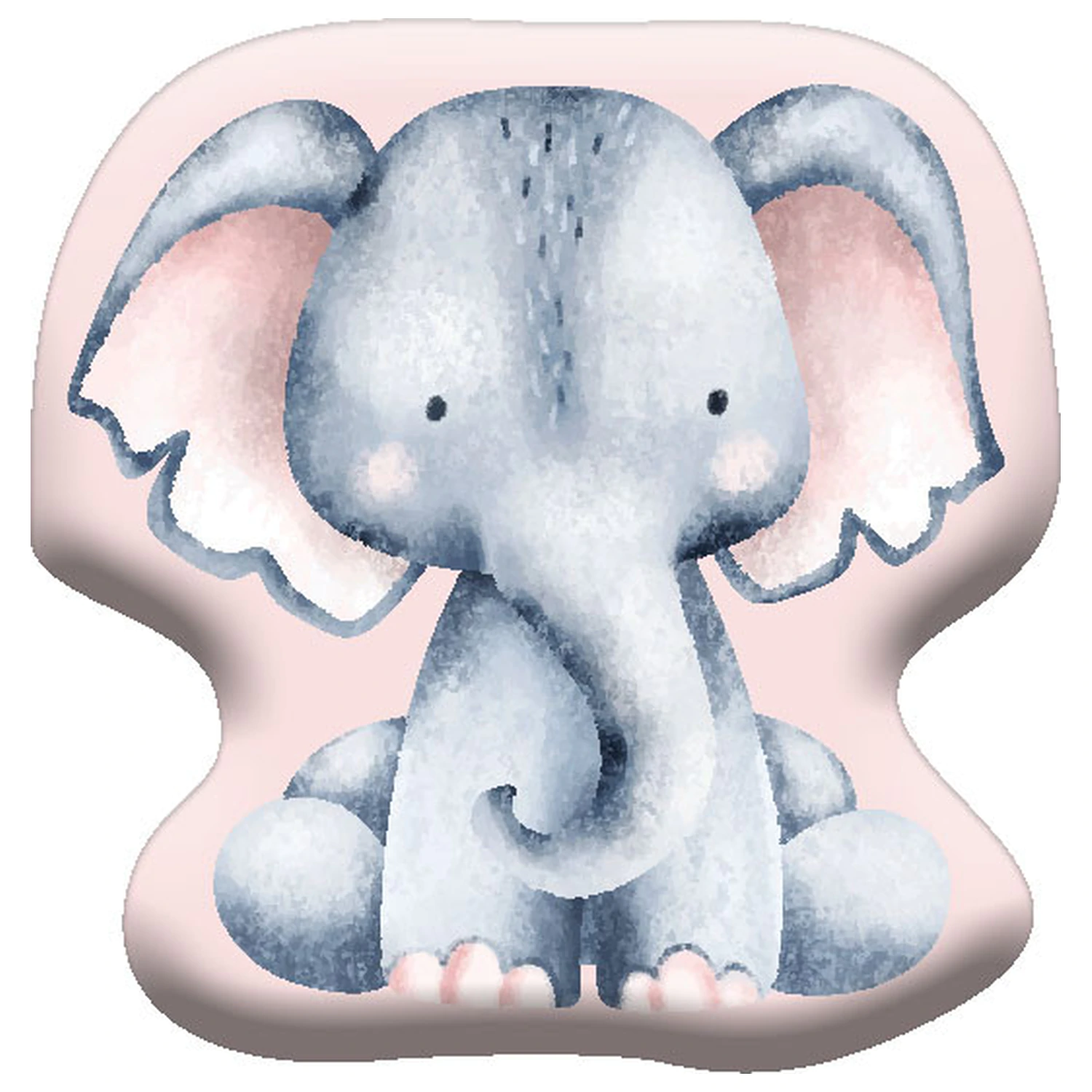 Elephant Pink shaped vzglavnik, okrasni vzglavnik fotografija izdelka