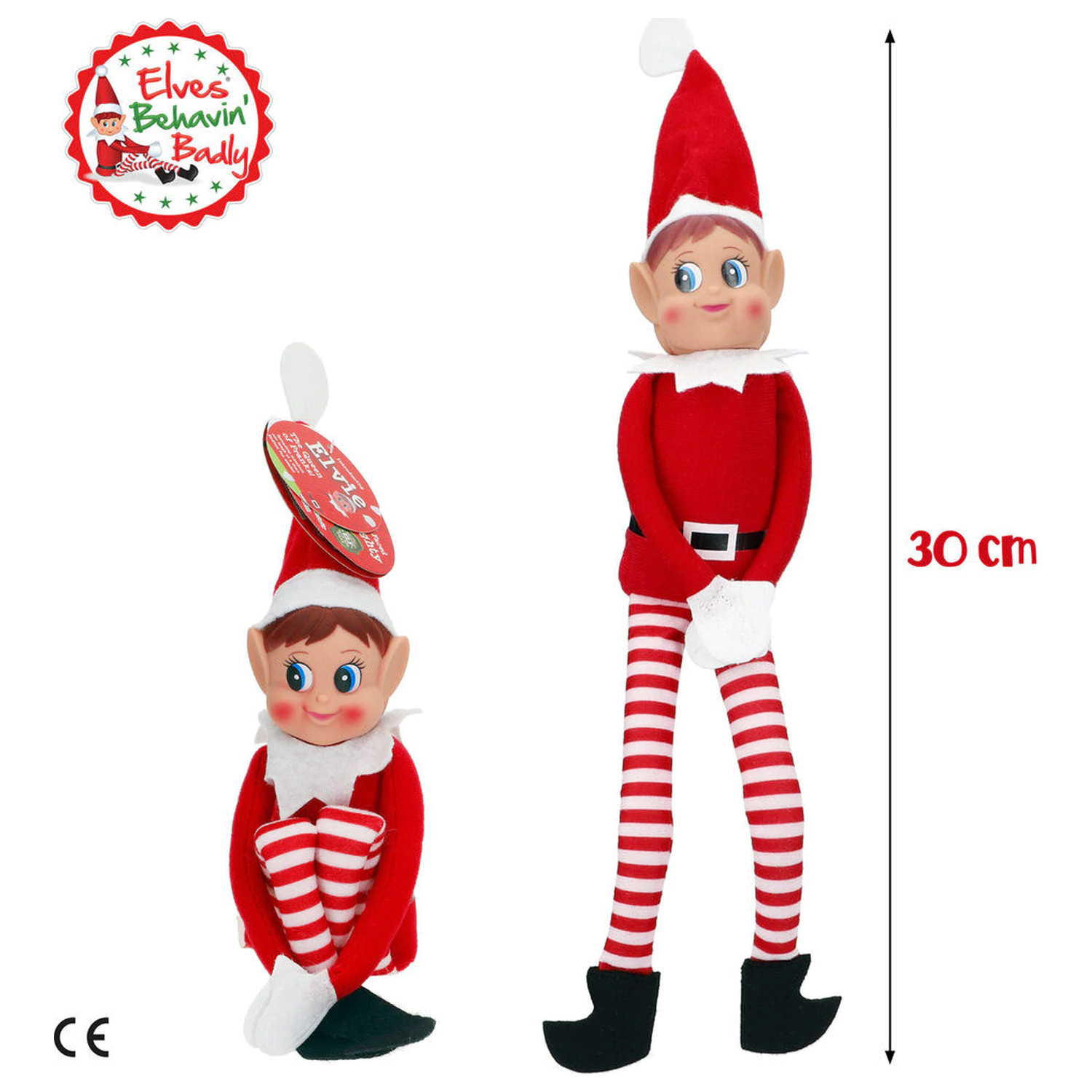 Elves Behavin' Badly Elvie prečka Elfa lutka 30cm fotografija izdelka