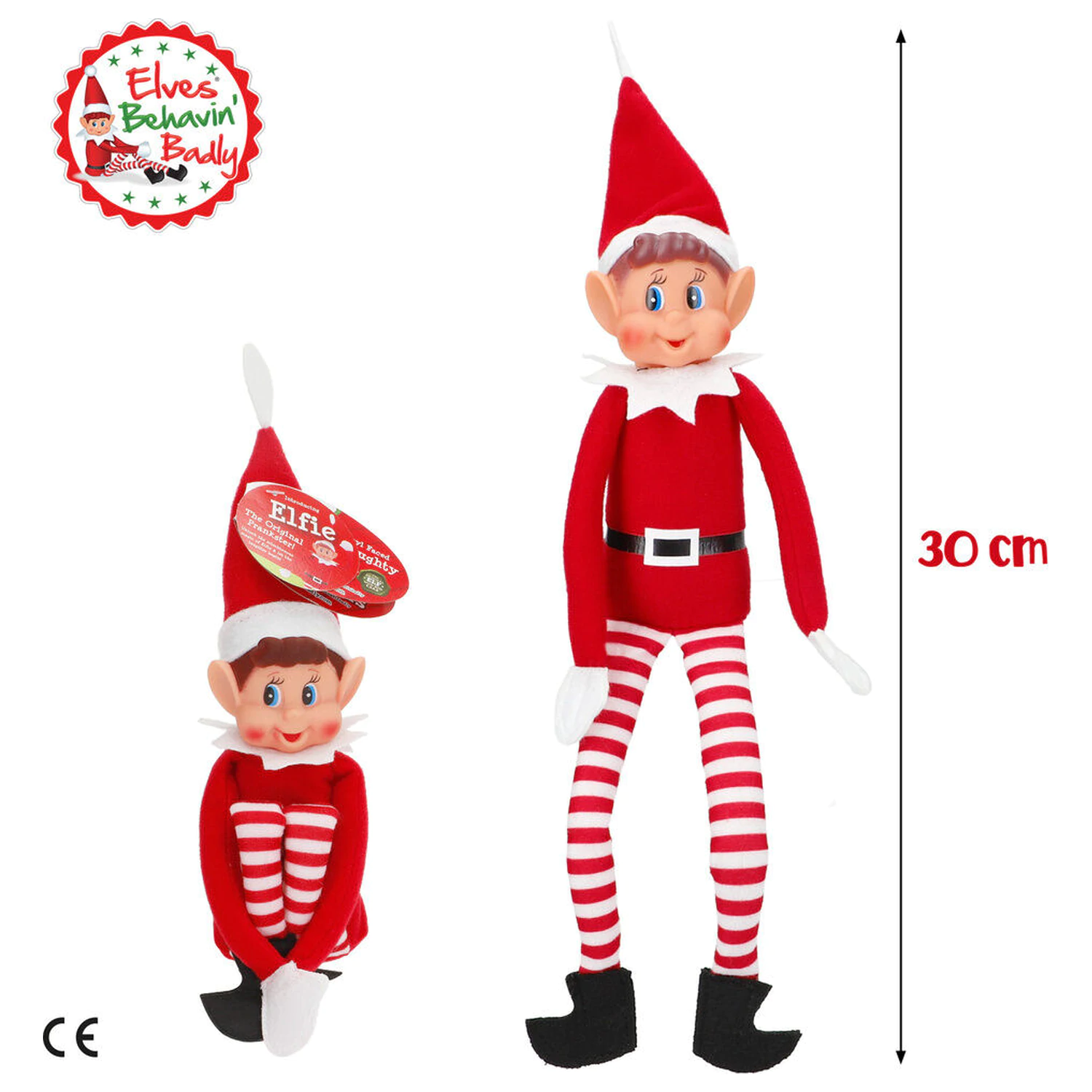 Elves Behavin' Badly Elvie prečka Elfo lutka 30cm fotografija izdelka