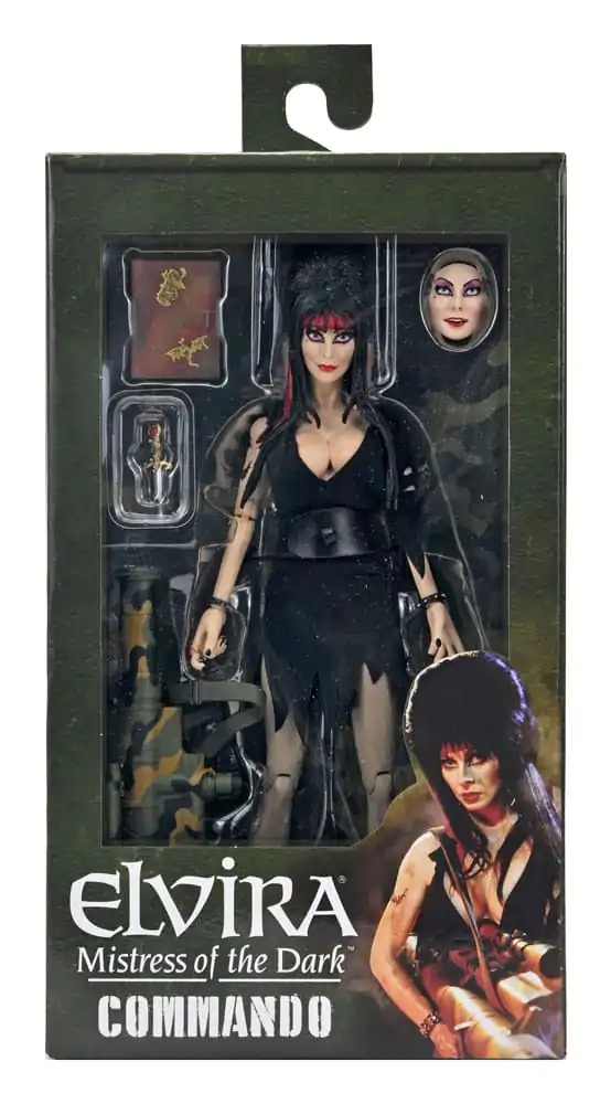 Elvira: Mistress of the Dark Oblečena akcijska figura Commando Elvira 20 cm fotografija izdelka