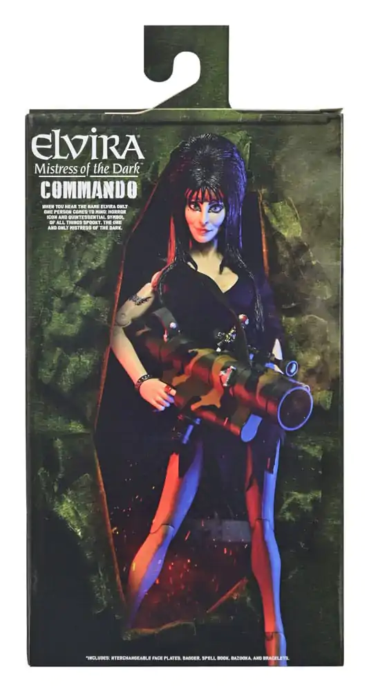 Elvira: Mistress of the Dark Oblečena akcijska figura Commando Elvira 20 cm fotografija izdelka