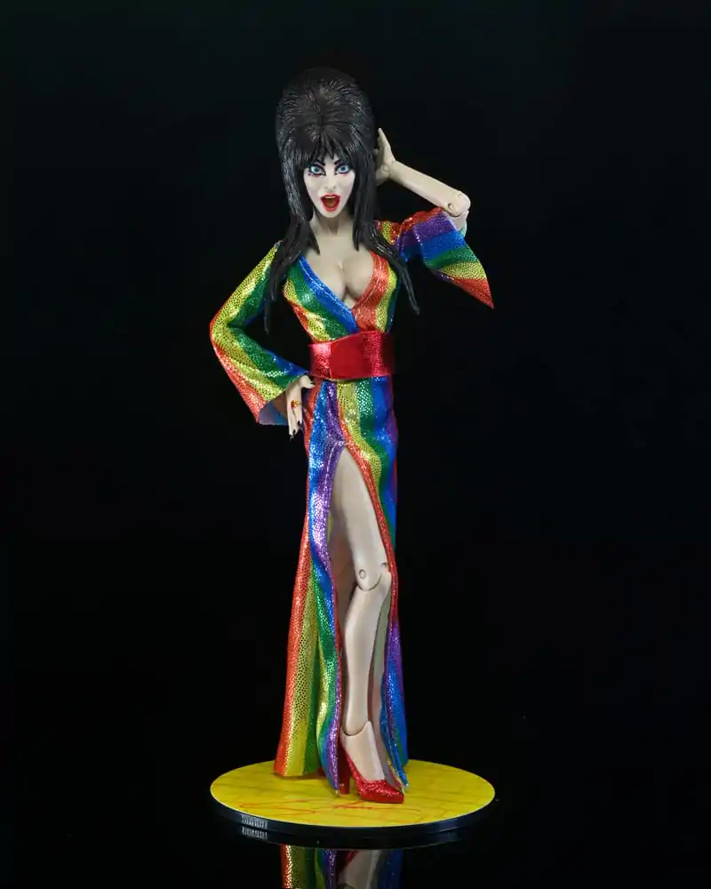 Elvira, Mistress of the Dark Oblečena akcijska figura Over the Rainbow Elvira 20 cm fotografija izdelka