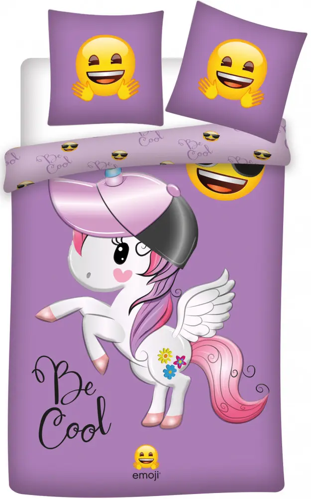 Emoji Unicorn, prevleka za odejo Unicorn 140x200cm, 70x90cm fotografija izdelka