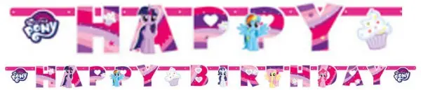 My Little Pony Happy Birthday napis 237 cm fotografija izdelka