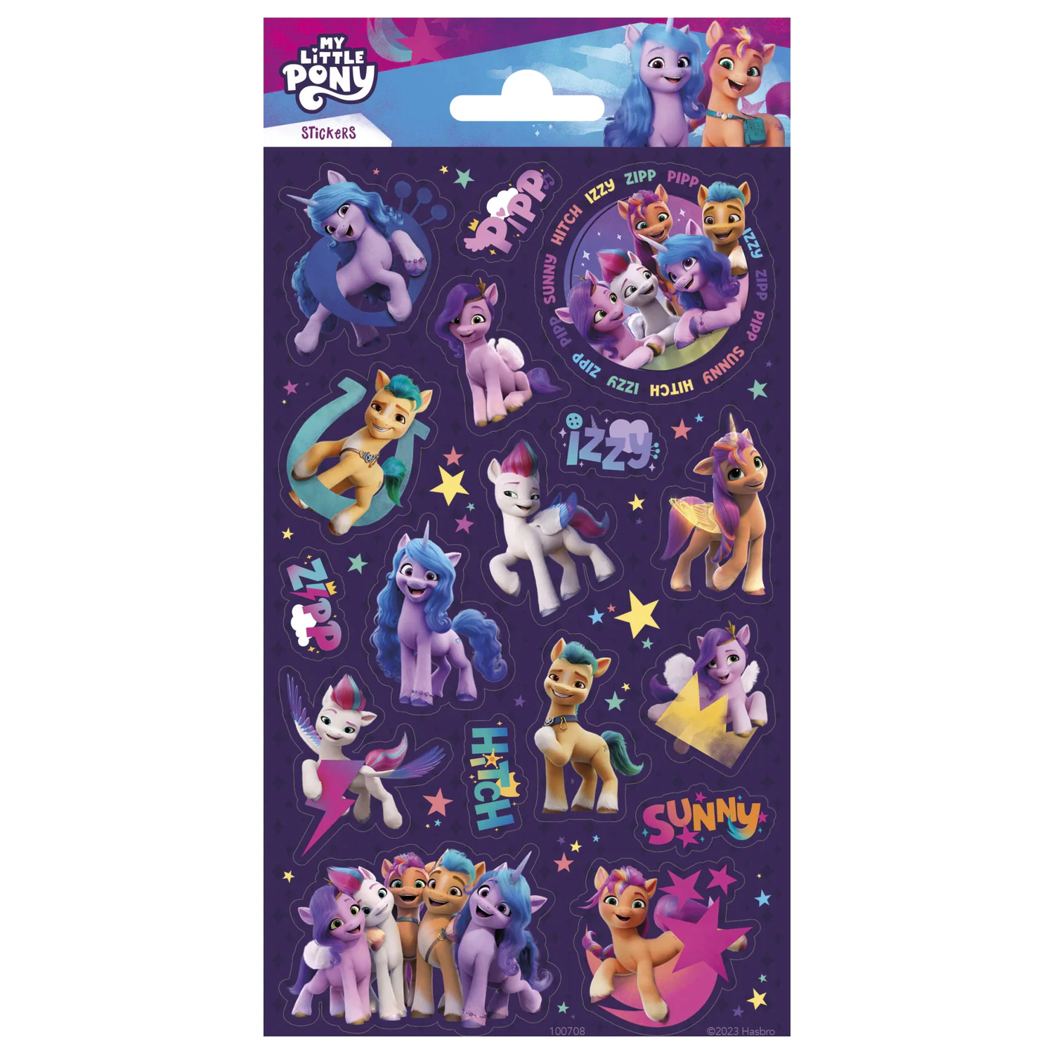 My Little Pony Vijolični bleščeč sticker fotografija izdelka