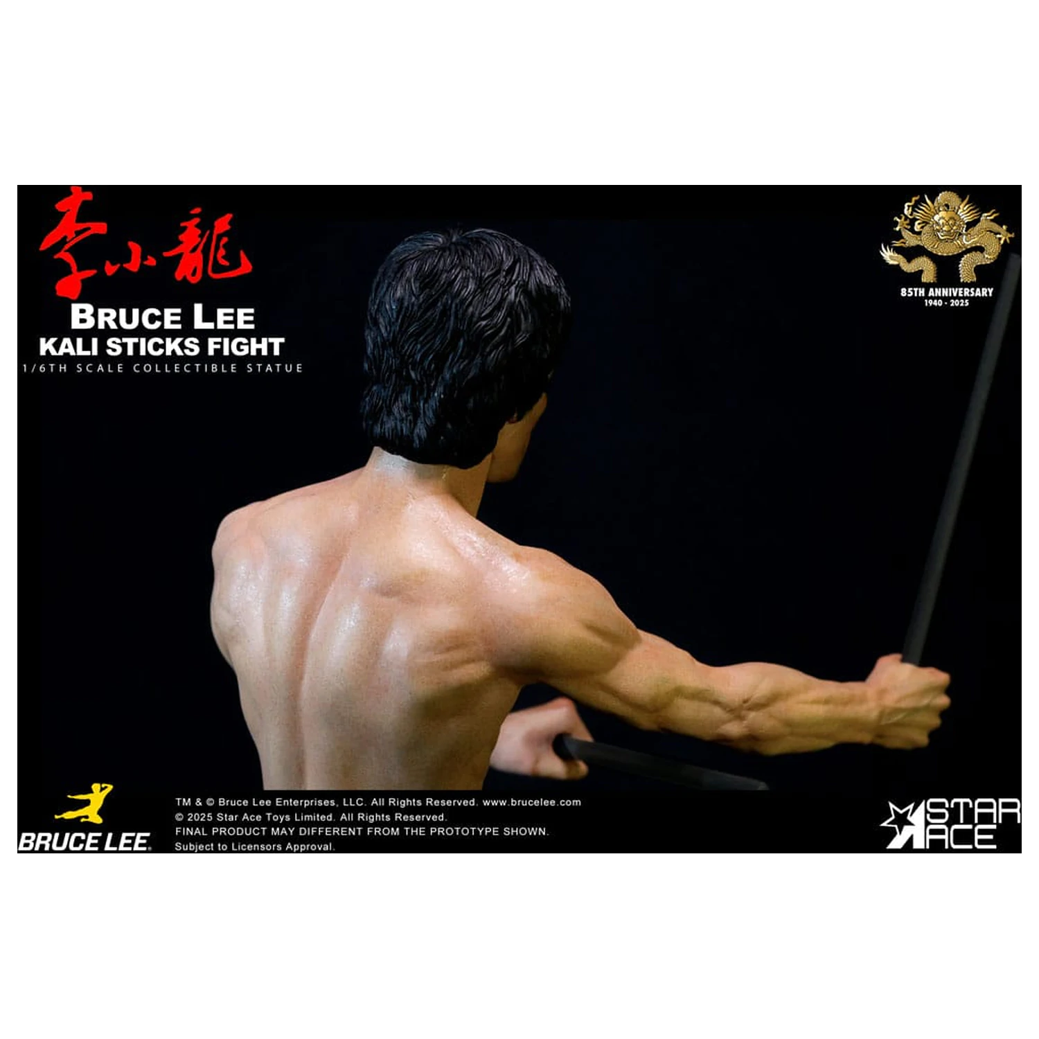 Enter the Dragon Movie Kip 1/6 Bruce Lee Kali Sticks Fight Normal Basement Version 30 cm fotografija izdelka