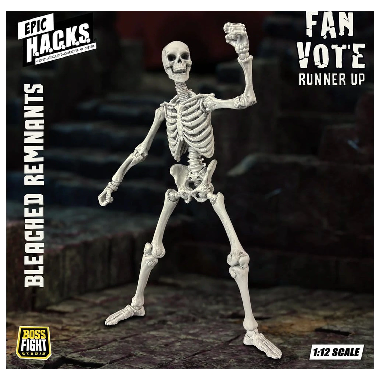 EPIC H.A.C.K.S. akcijska figura 1/12 Skeleton Blank Bleached Remnants fotografija izdelka