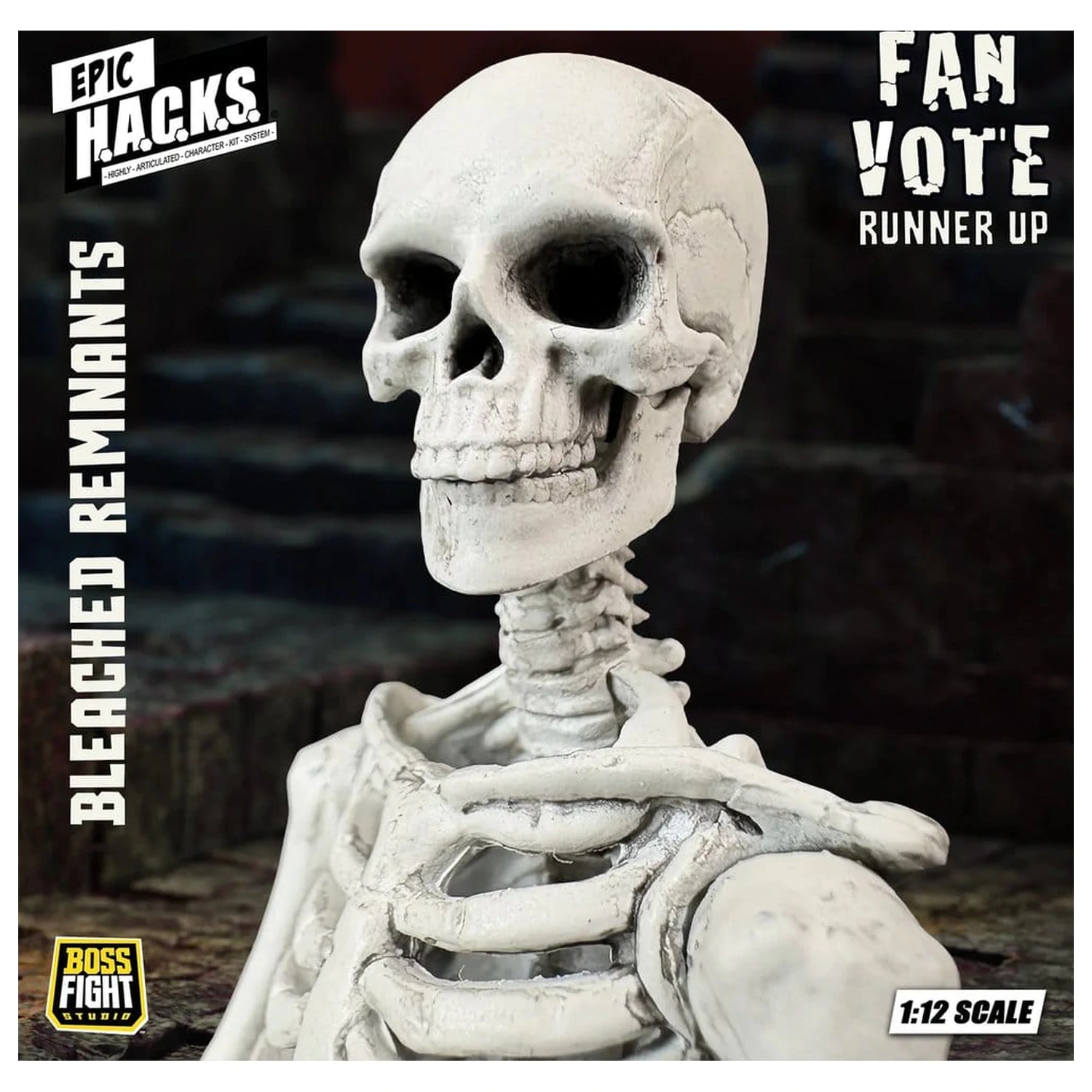 EPIC H.A.C.K.S. akcijska figura 1/12 Skeleton Blank Bleached Remnants fotografija izdelka