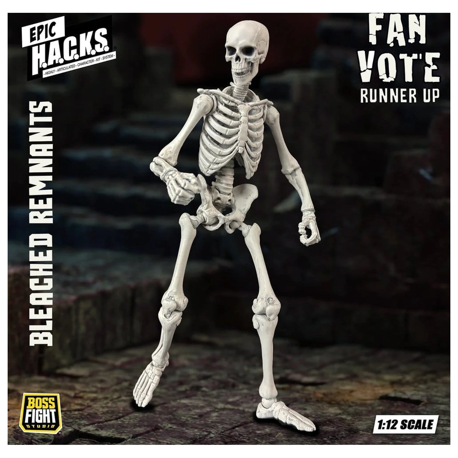 EPIC H.A.C.K.S. akcijska figura 1/12 Skeleton Blank Bleached Remnants fotografija izdelka