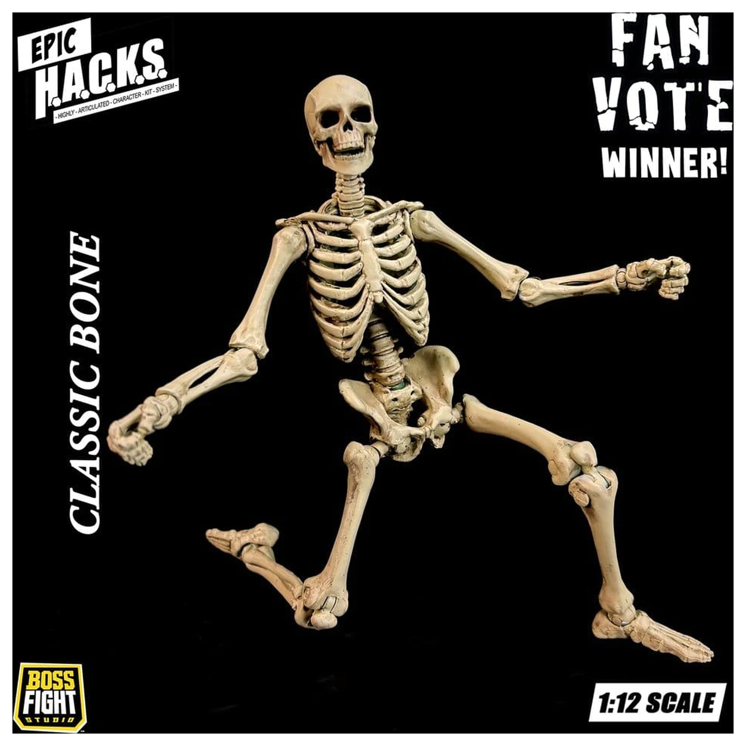 Epic H.A.C.K.S. akcijska figura 1/12 skelet, prazna klasična kost fotografija izdelka
