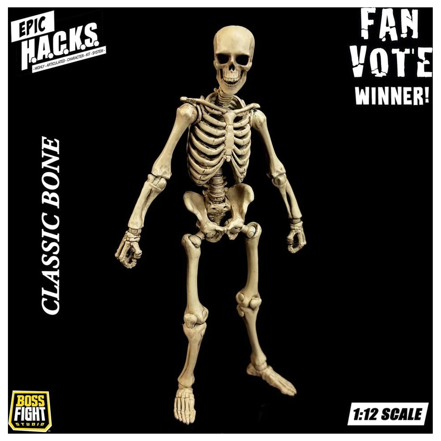 Epic H.A.C.K.S. akcijska figura 1/12 skelet, prazna klasična kost fotografija izdelka