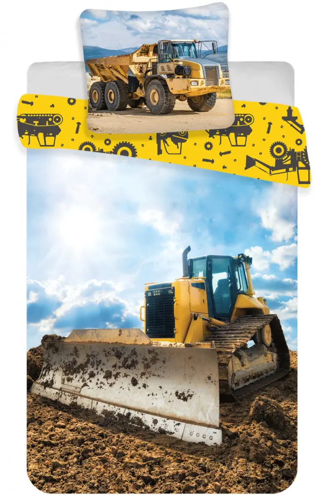 Prevleka za odejo Construction Kids 100x135cm, 40x60cm fotografija izdelka