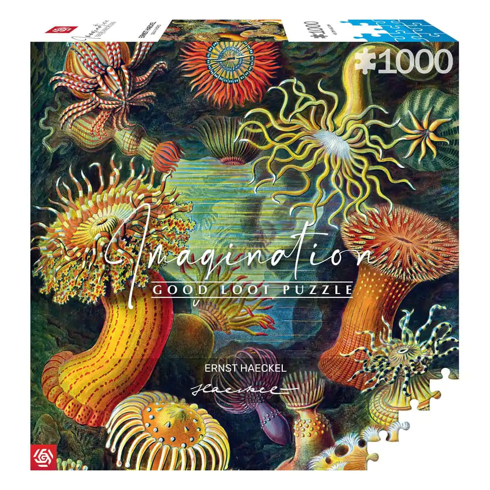 Ernst Haeckel Imagination Puzzle Morske vetrnice/Stworzenia morskie (1000 kosov) fotografija izdelka