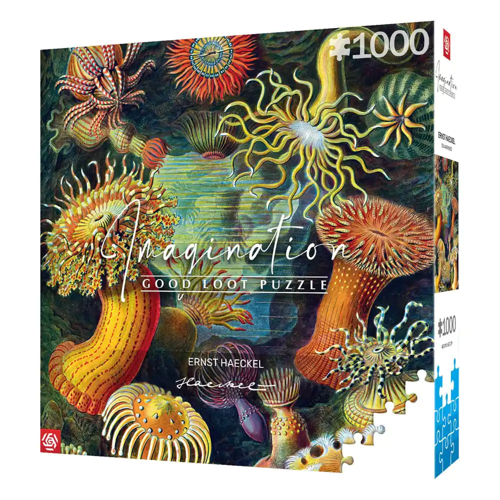 Ernst Haeckel Imagination Puzzle Morske vetrnice/Stworzenia morskie (1000 kosov) fotografija izdelka