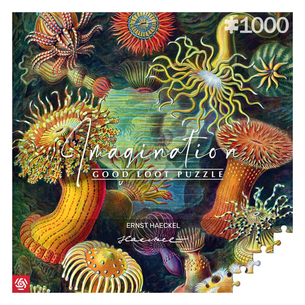 Ernst Haeckel Imagination Puzzle Morske vetrnice/Stworzenia morskie (1000 kosov) fotografija izdelka