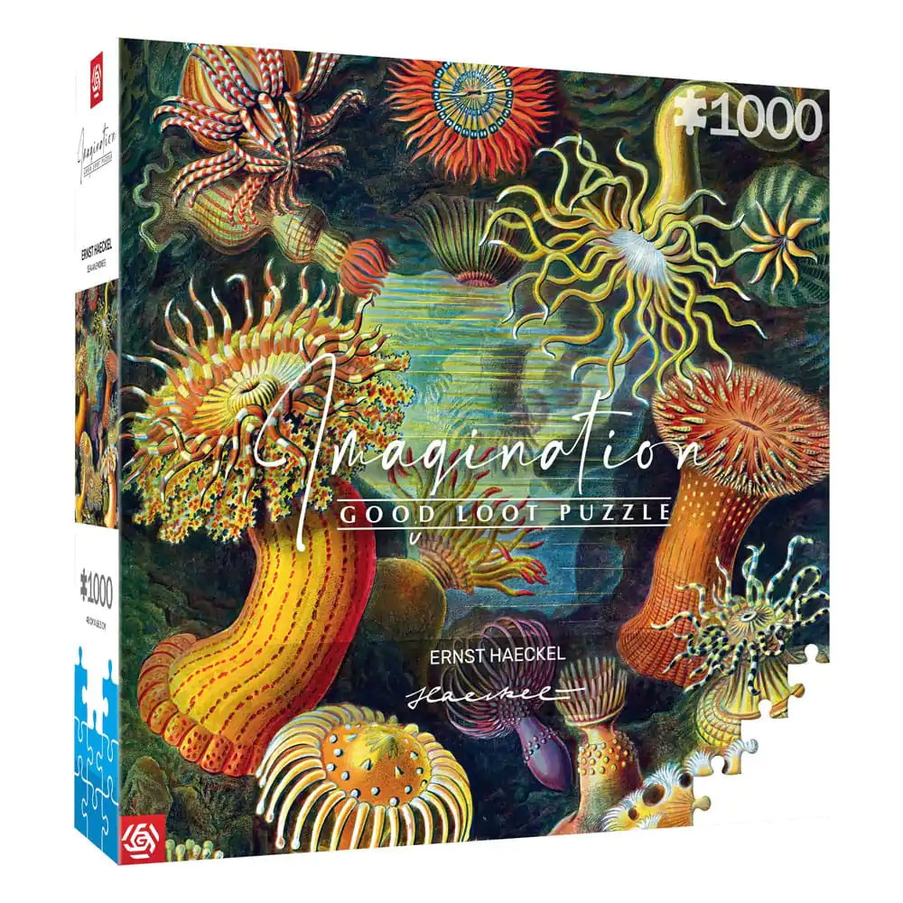 Ernst Haeckel Imagination Puzzle Morske vetrnice/Stworzenia morskie (1000 kosov) fotografija izdelka