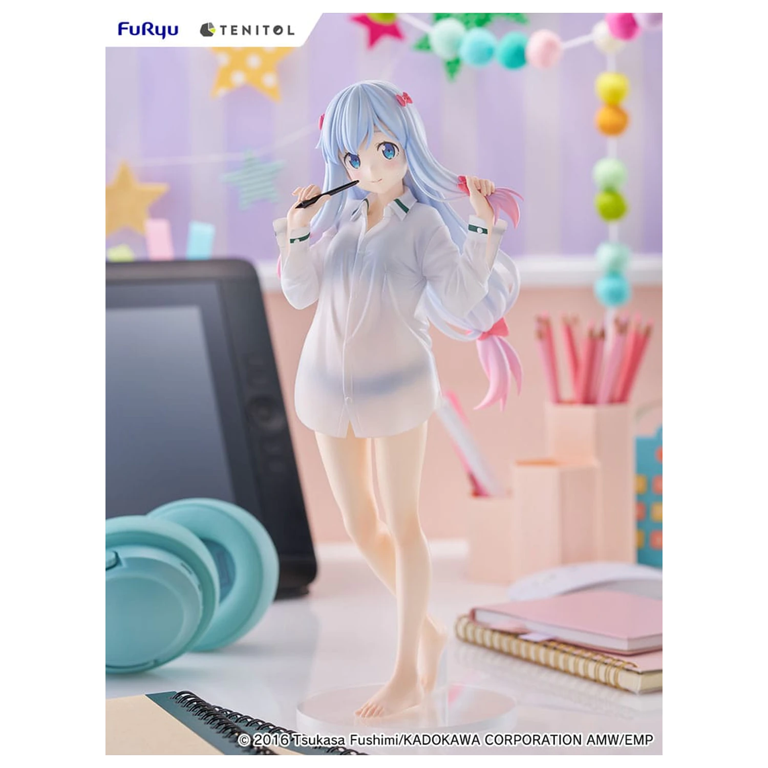 Eromanga Sensei Tenitol Tall PVC kip Sagiri Izumi Shirts Ver. 30 cm fotografija izdelka