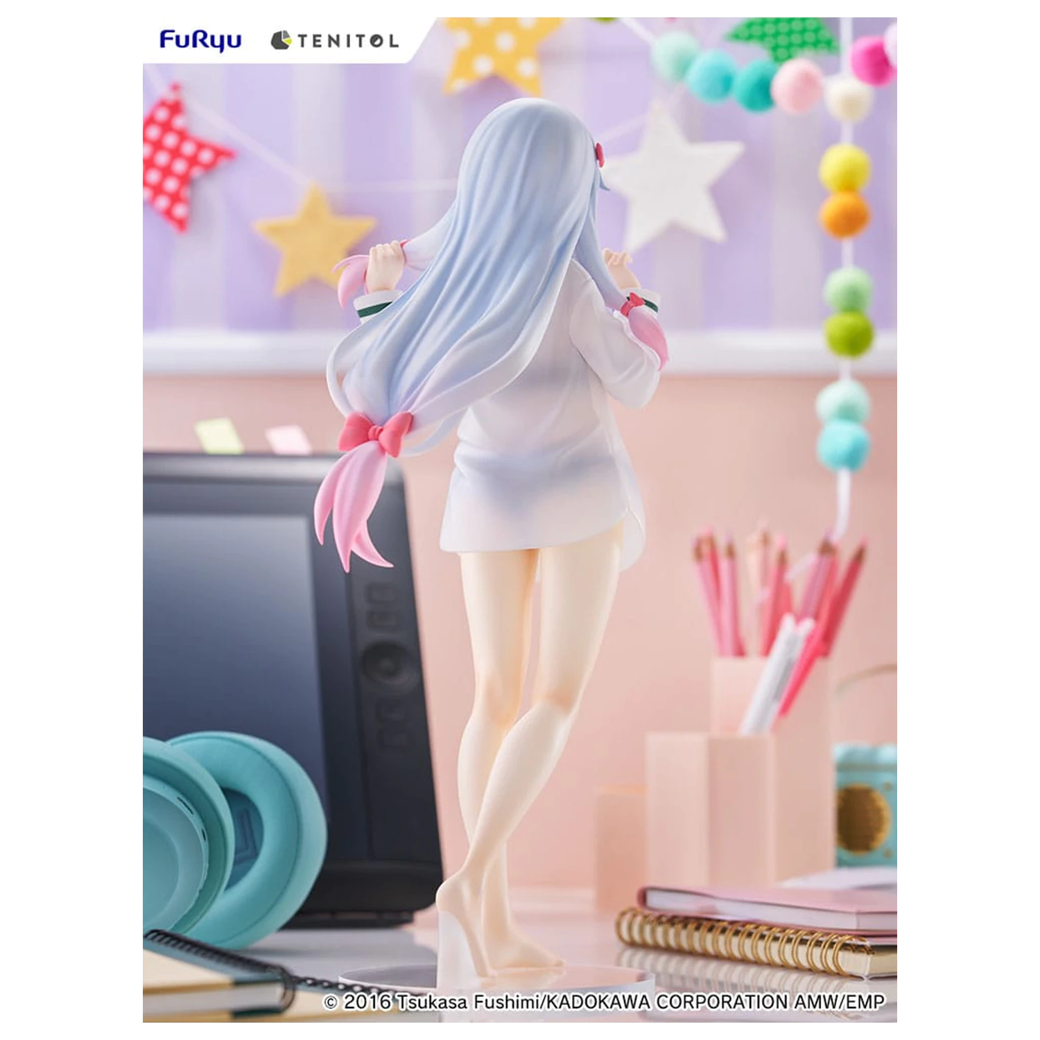 Eromanga Sensei Tenitol Tall PVC kip Sagiri Izumi Shirts Ver. 30 cm fotografija izdelka