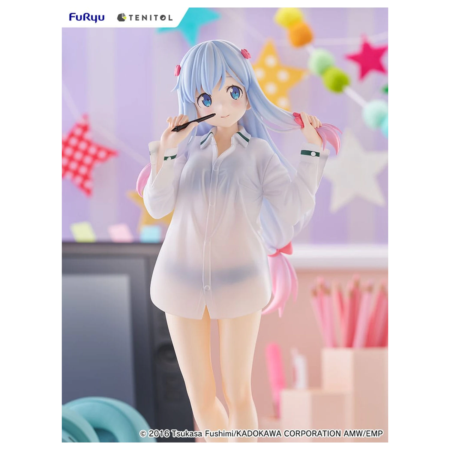 Eromanga Sensei Tenitol Tall PVC kip Sagiri Izumi Shirts Ver. 30 cm fotografija izdelka