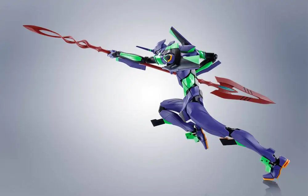 Evangelion: 3.0+1.0 Thrice Upon a Time Robot Spirits Akcijska figura Side EVA Evangelion Test Type-01 + Spear of Cassius Renewal Color Edition Reissue fotografija izdelka