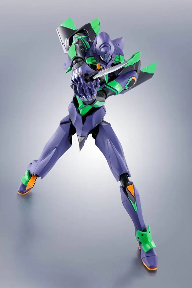 Evangelion: 3.0+1.0 Thrice Upon a Time Robot Spirits Akcijska figura Side EVA Evangelion Test Type-01 + Spear of Cassius Renewal Color Edition Reissue fotografija izdelka
