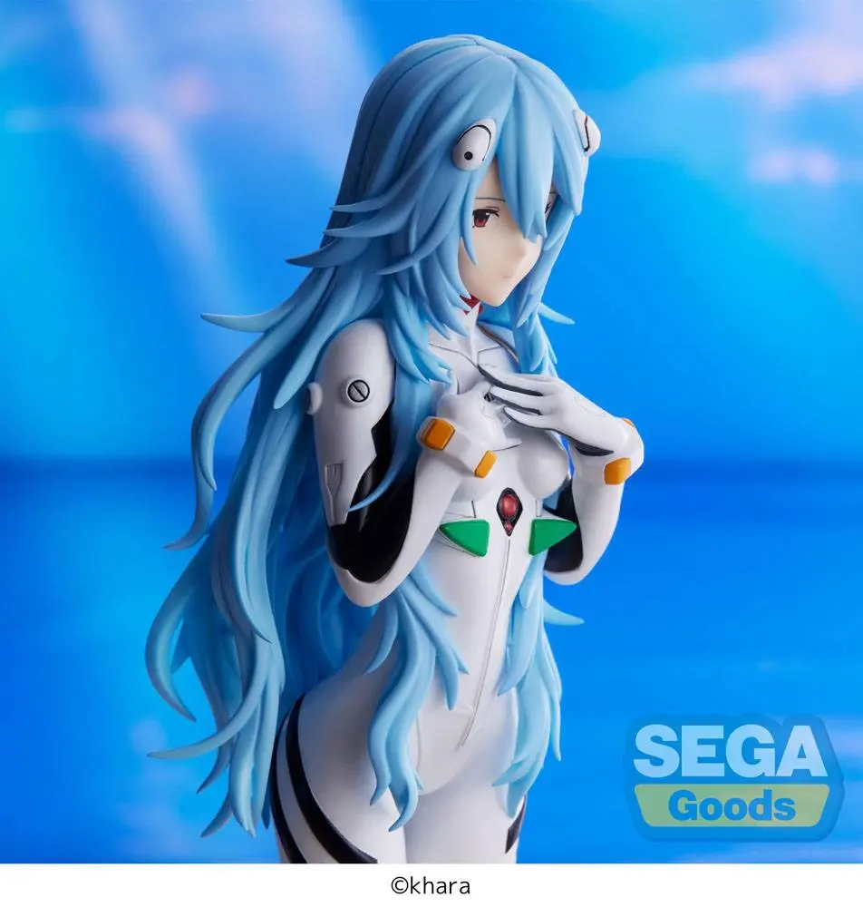Evangelion: 3.0+1.0 Thrice Upon a Time SPM PVC kip Rei Ayanami Long Hair Ver. 21 cm fotografija izdelka