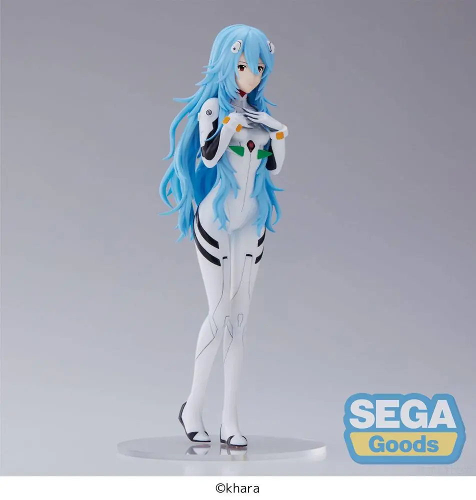 Evangelion: 3.0+1.0 Thrice Upon a Time SPM PVC kip Rei Ayanami Long Hair Ver. 21 cm fotografija izdelka