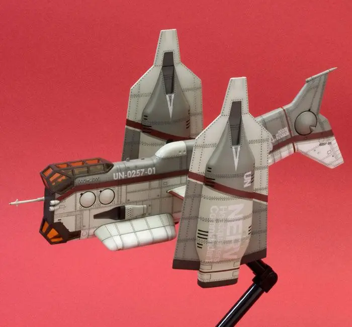 Evangelion: 3.0 Plastični model komplet 1/100 vertikalno vzletno-pristajalno letalo YAGR-N101 19 cm fotografija izdelka
