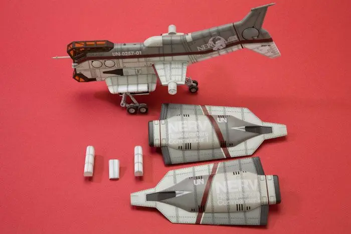 Evangelion: 3.0 Plastični model komplet 1/100 vertikalno vzletno-pristajalno letalo YAGR-N101 19 cm fotografija izdelka