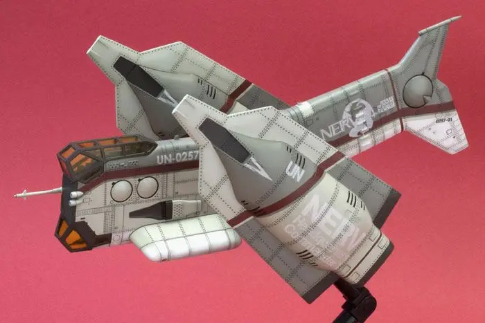 Evangelion: 3.0 Plastični model komplet 1/100 vertikalno vzletno-pristajalno letalo YAGR-N101 19 cm fotografija izdelka