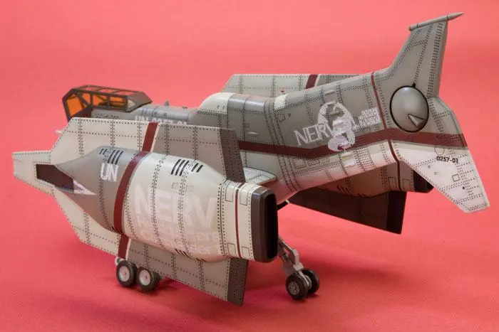 Evangelion: 3.0 Plastični model komplet 1/100 vertikalno vzletno-pristajalno letalo YAGR-N101 19 cm fotografija izdelka