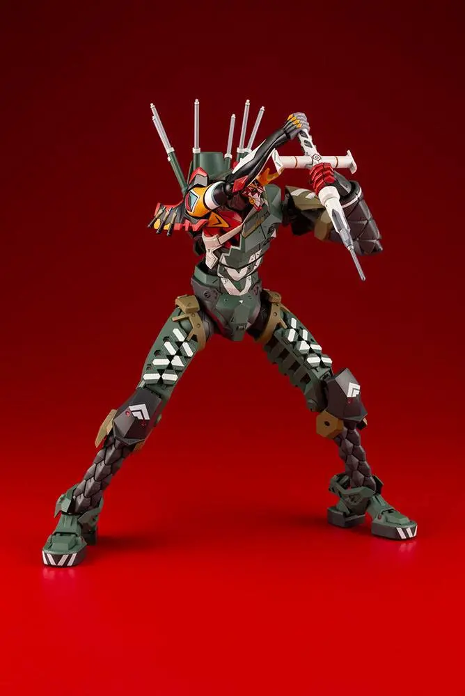 Evangelion 4.0 Komplet plastičnih modelov 1/400 Evangelion Production Model-New 02 JA-02 Sestavljeno telo (Kanibalizirano) 22 cm fotografija izdelka