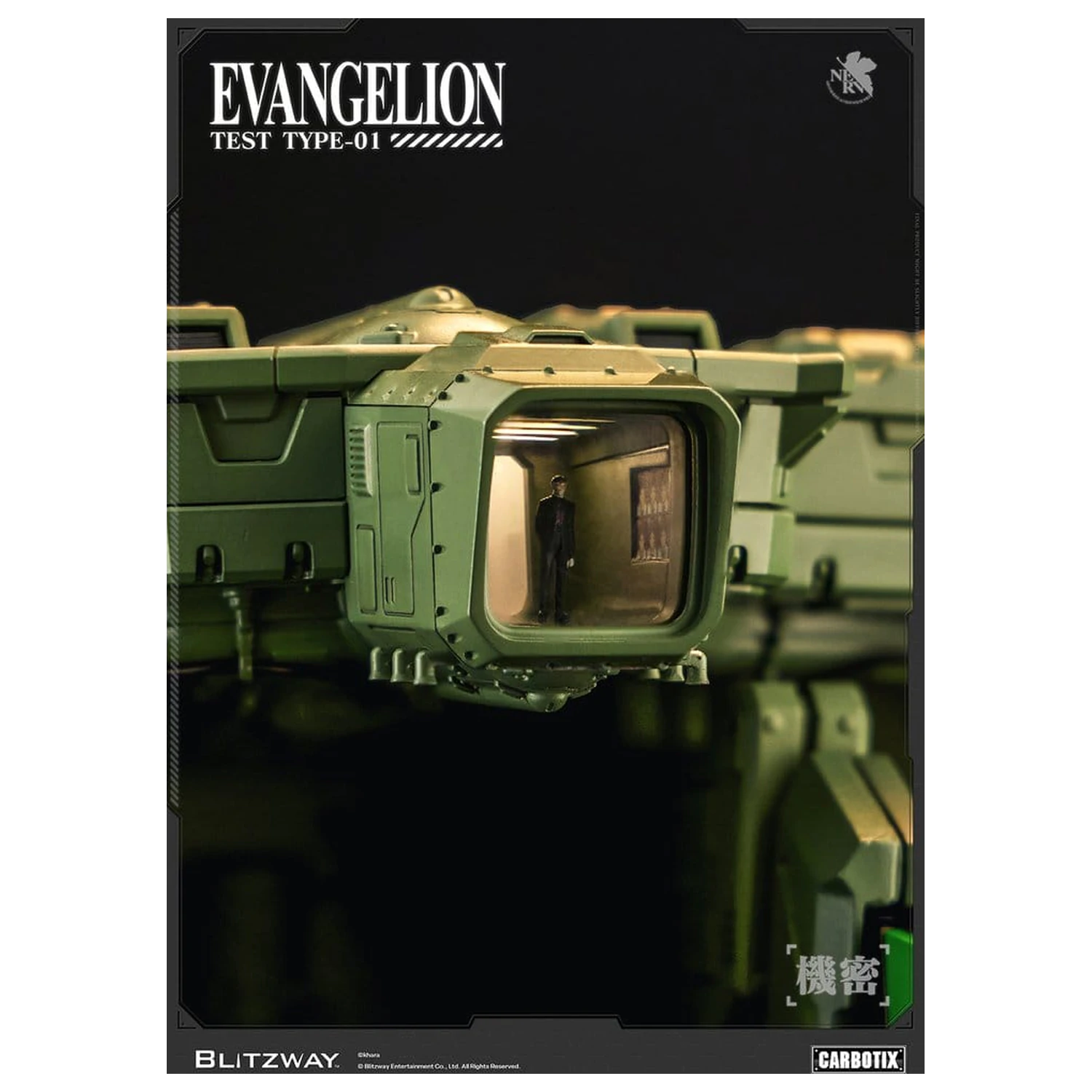 Evangelion Carbotix akcijska figura Evangelion Unit-01 Test Type (DX Ver.) 33 cm fotografija izdelka