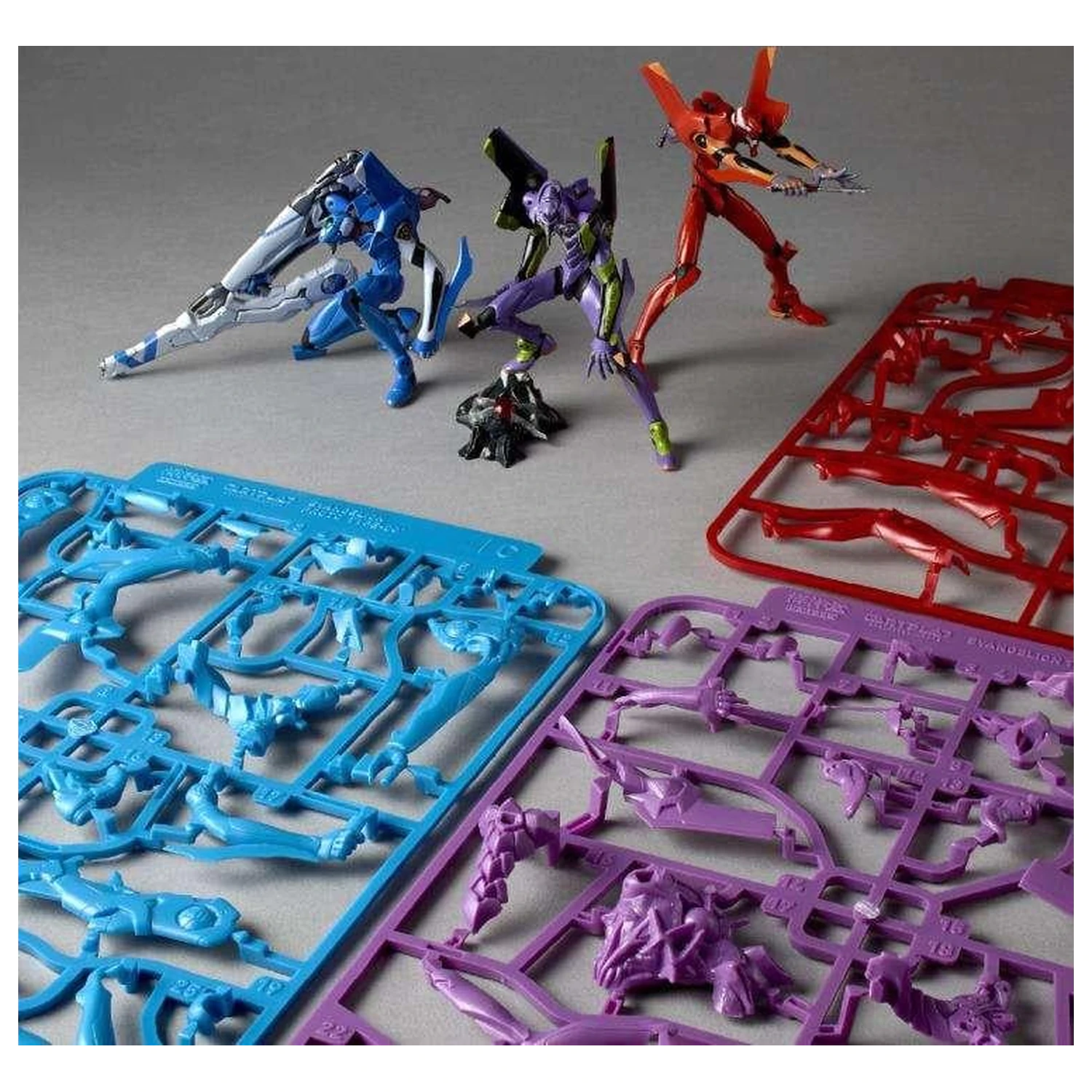 EVANGELION Unit-01 / Unit-02 / Prototype-00 Model Komplet Artpla 12cm fotografija izdelka