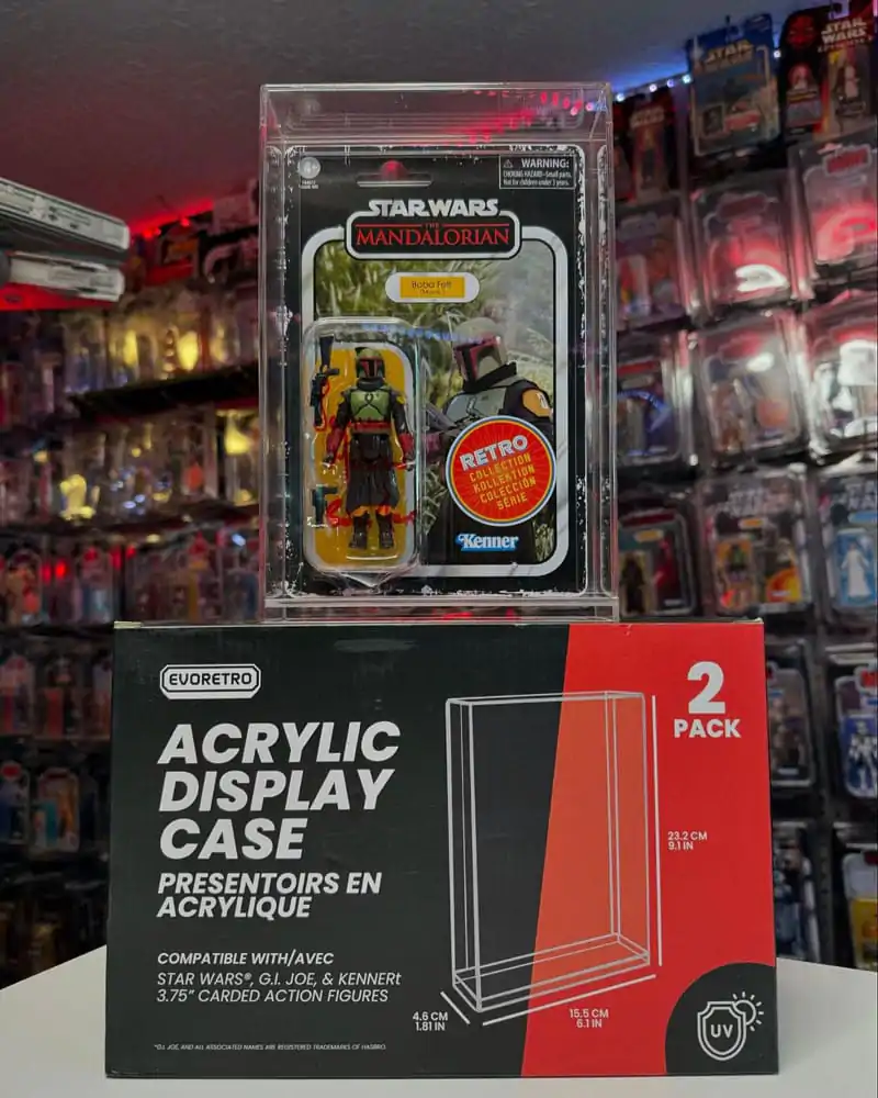 Evoretro akrilne vitrine 2-Pack za akcijske figure fotografija izdelka