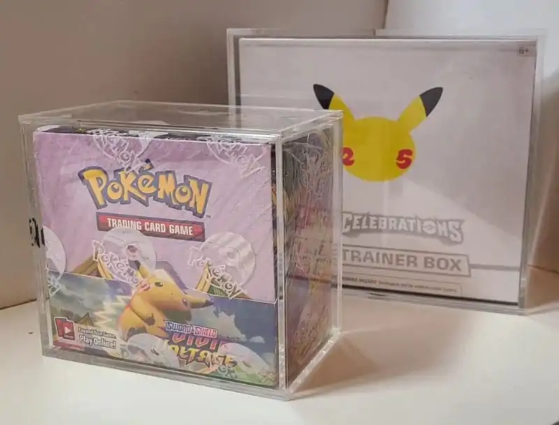 Evoretro akrilna vitrina za škatle boosterjev / Elite Trainer škatle Ver. 1 s pokrovom na drsenje fotografija izdelka