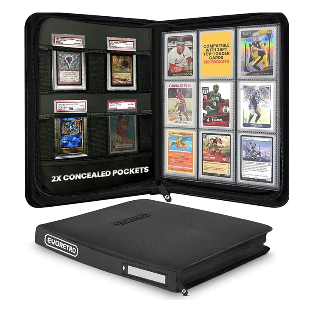 Evoretro Shield+ Topload album za kartice 216 kartic Black fotografija izdelka