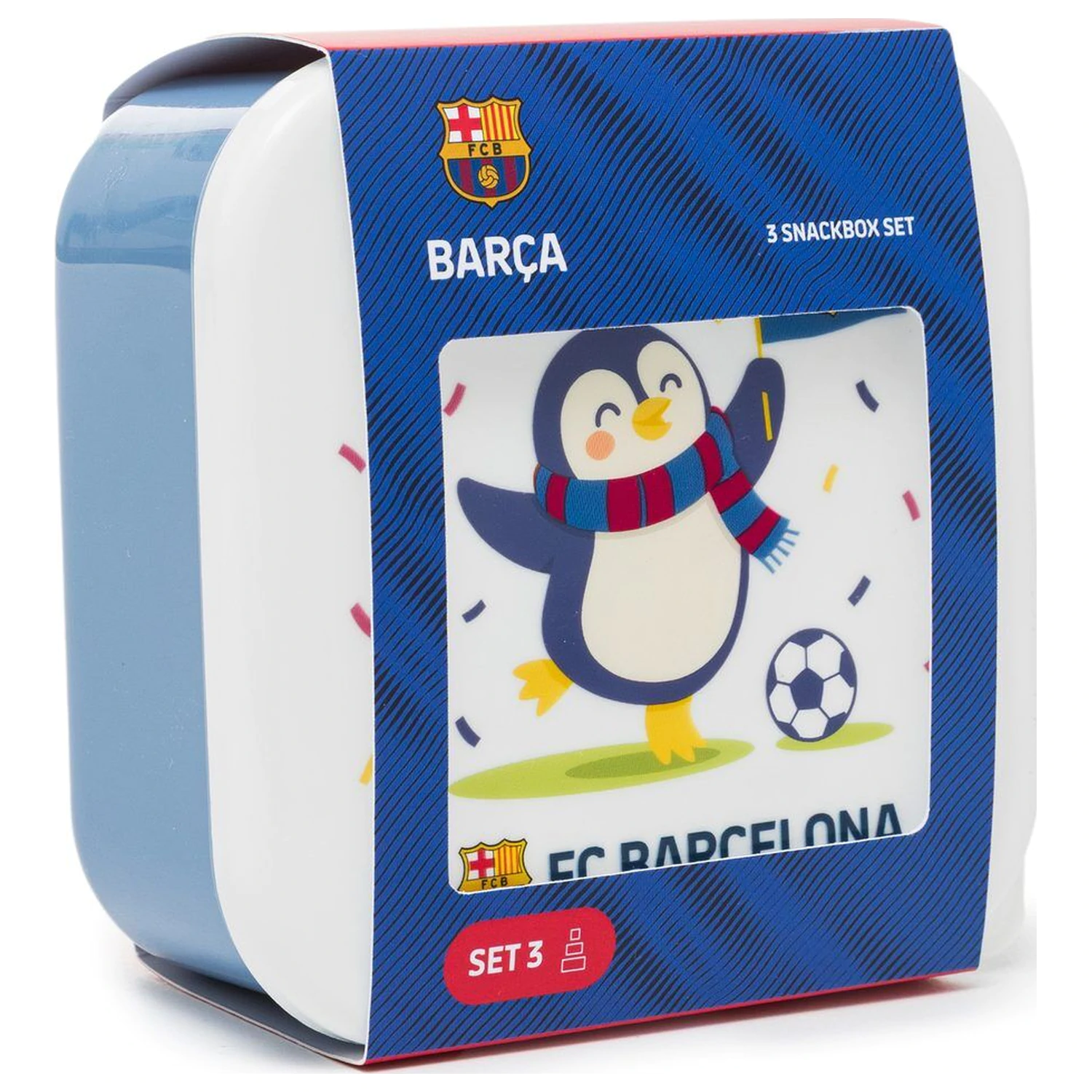 F.C. Barcelona komplet 3 škatlic za malico fotografija izdelka