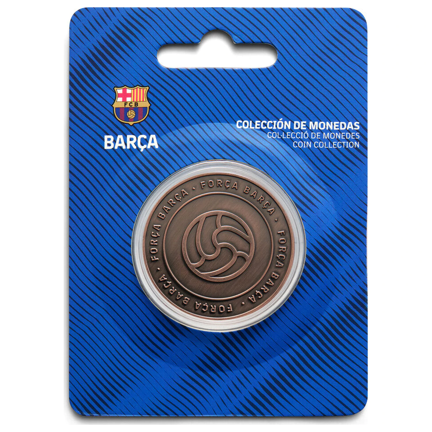 F.C. Barcelona Forza Barca spominski kovanec fotografija izdelka