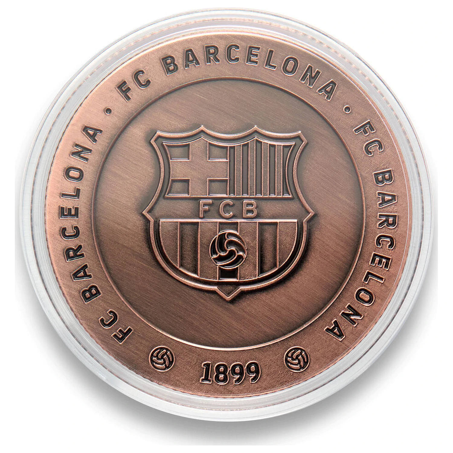 F.C. Barcelona Forza Barca spominski kovanec fotografija izdelka
