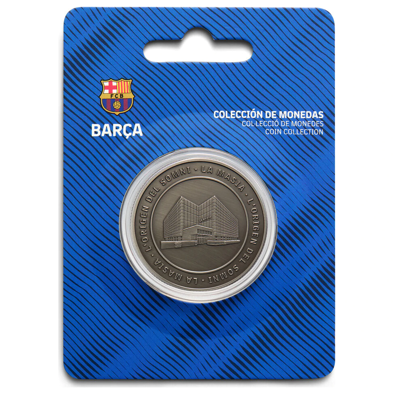 F.C. Barcelona Massia spominski kovanec fotografija izdelka