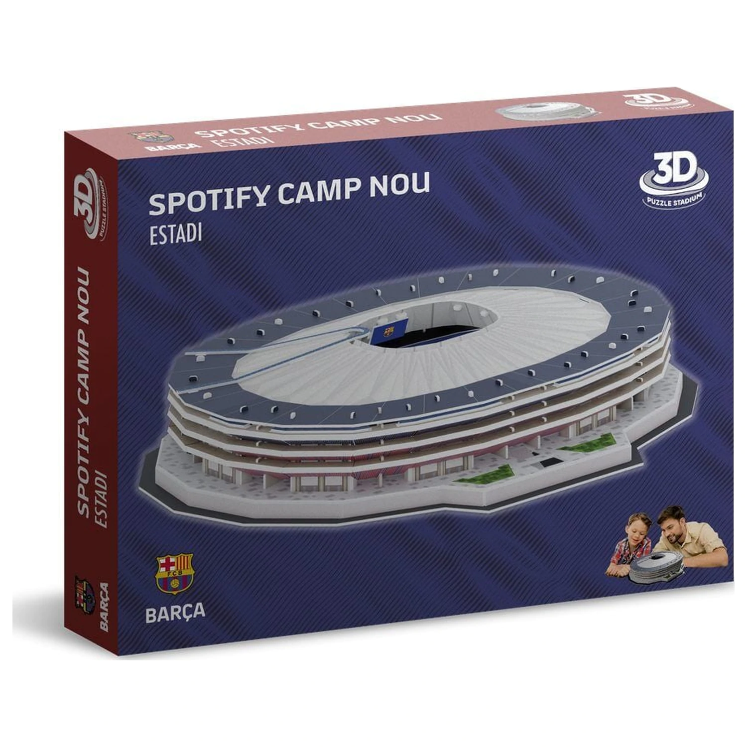 F.C. Barcelona New Spotify Camp Nou 3D stadion sestavljanka fotografija izdelka