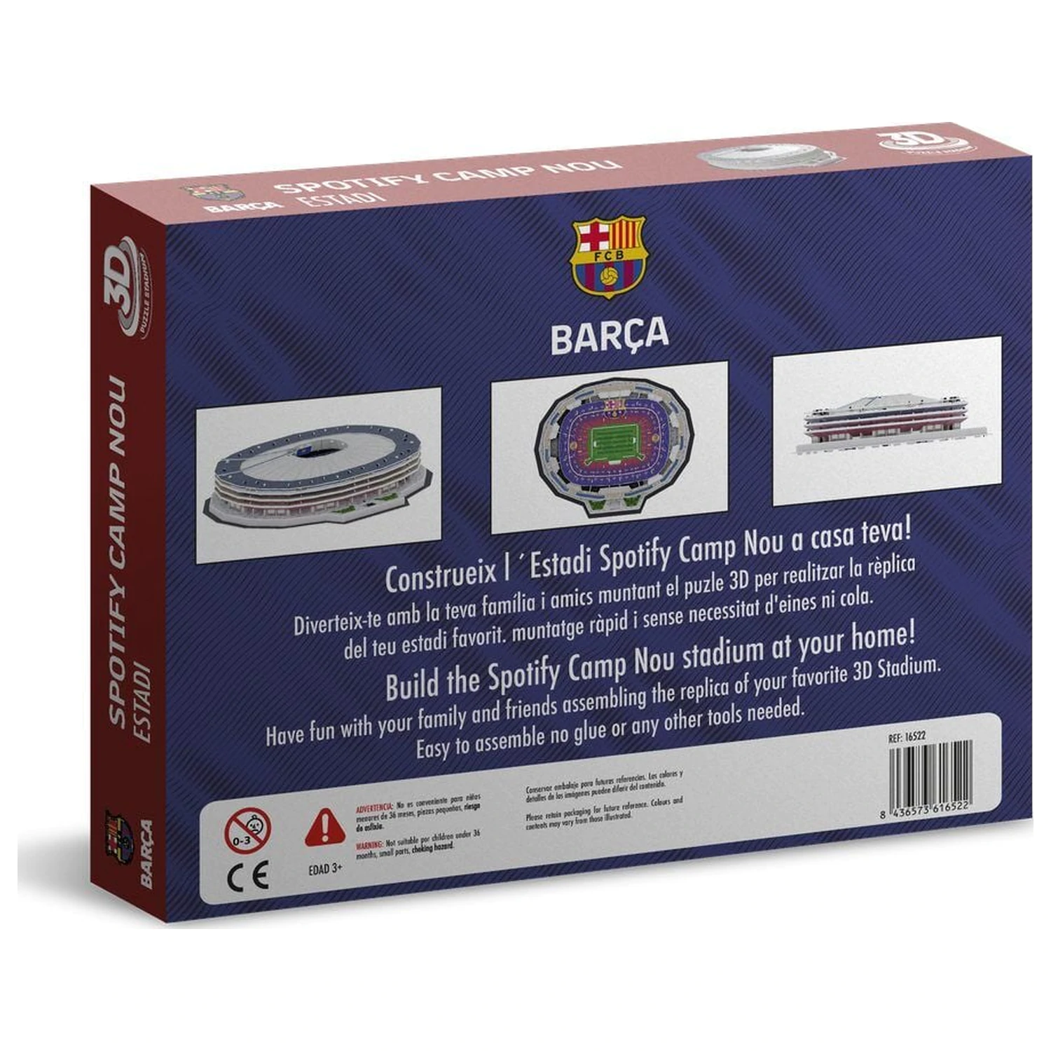 F.C. Barcelona New Spotify Camp Nou 3D stadion sestavljanka fotografija izdelka