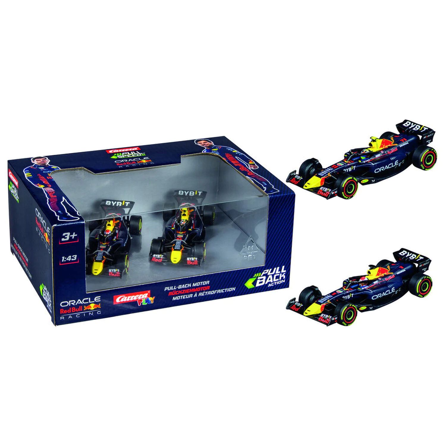 F1 Red Bull komplet z dvema avtomobiloma Double Action na poteg fotografija izdelka