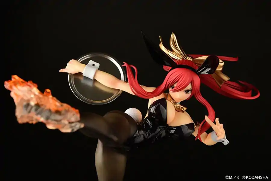Fairy Tail Kip 1/6 Erza Scarlet High Kick Black Bunny Ver. 37 cm fotografija izdelka