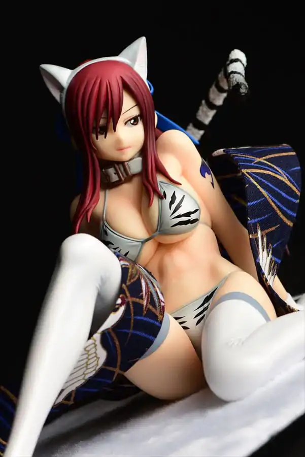 Fairy Tail Statue 1/6 Erza Scarlet - White Tiger CAT Gravure_Style 13 cm Kip fotografija izdelka