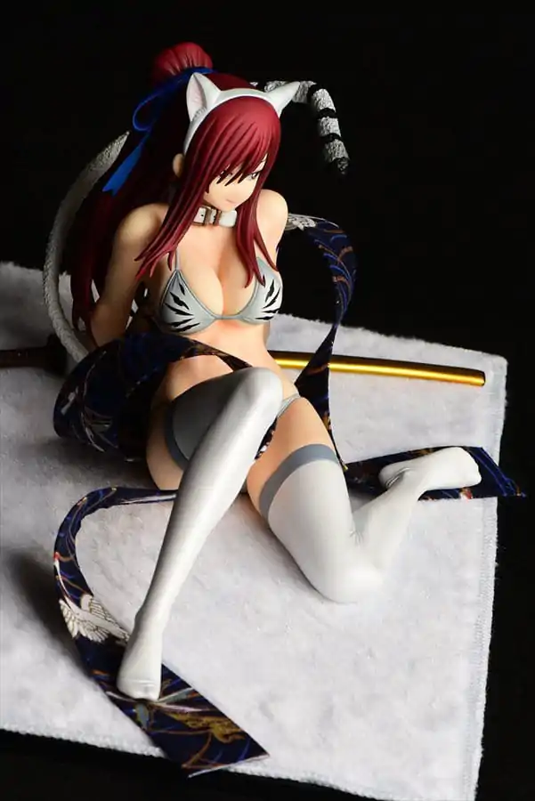 Fairy Tail Statue 1/6 Erza Scarlet - White Tiger CAT Gravure_Style 13 cm Kip fotografija izdelka