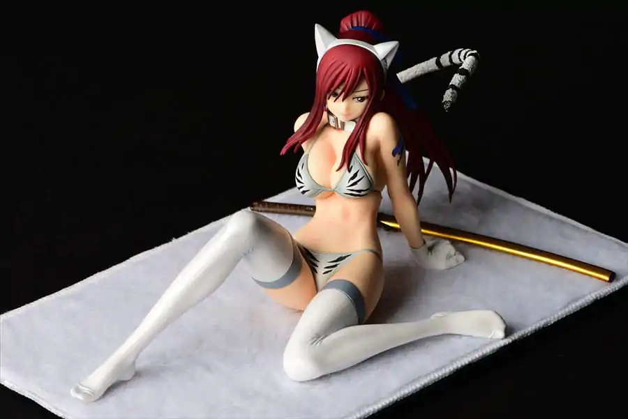 Fairy Tail Statue 1/6 Erza Scarlet - White Tiger CAT Gravure_Style 13 cm Kip fotografija izdelka