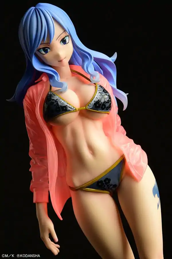 Fairy Tail Kip 1/6 Jubia Lokser Gravure_Stylesee-through wet shirt Black Bikini!! 25 cm fotografija izdelka