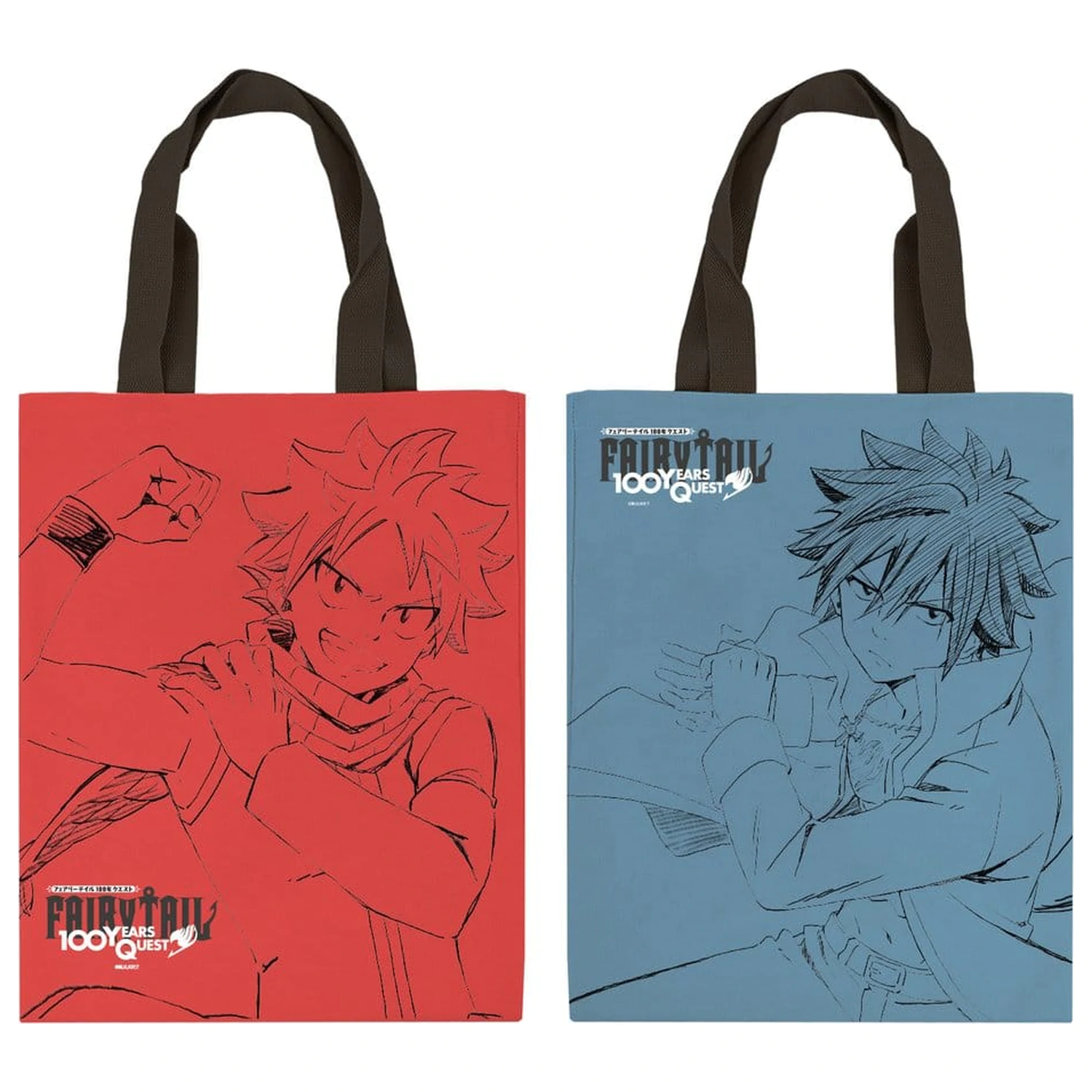 Fairy Tail: 100 Years Quest Platnena torba Natsu & Grey 35 x 43 cm fotografija izdelka